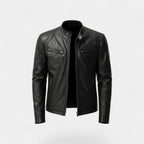 Veste biker homme similicuir - Noir