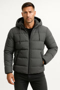 Veste puffer d’hiver pour homme - Gris