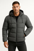 Veste puffer d’hiver pour homme - Gris
