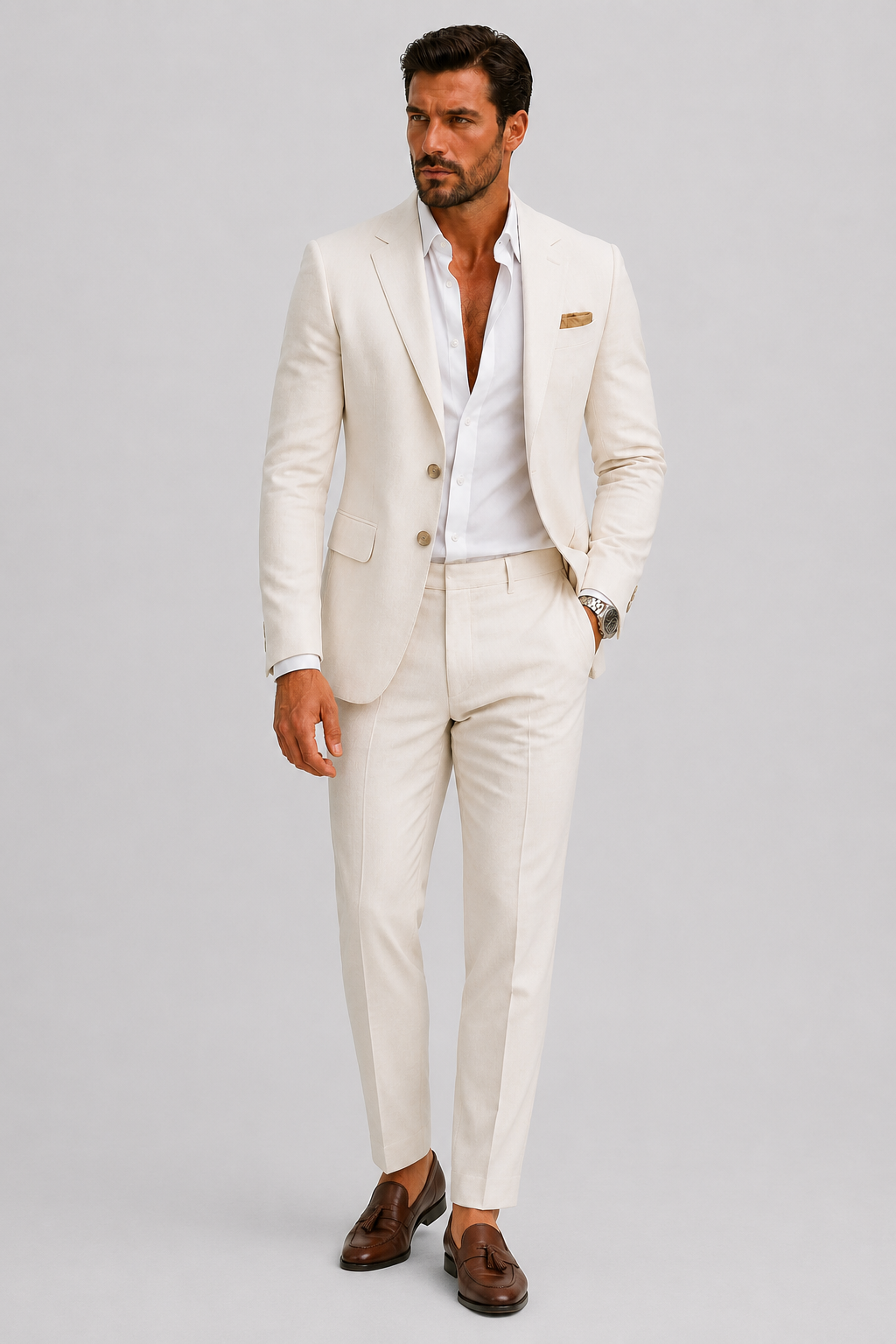 COSTUME HOMME EN LIN